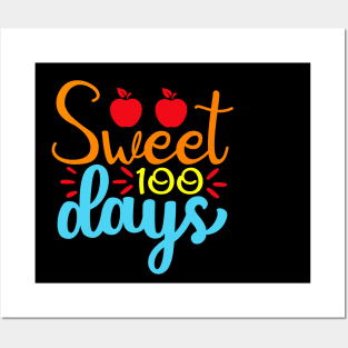 100 Sweet Days Of School Posters and Art